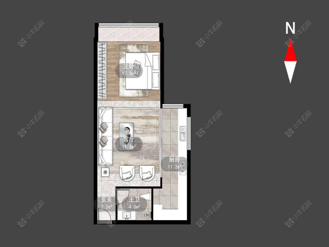 中创时代广场房源户型图 常州中创时代广场在售二手房源户型图_小牛看房