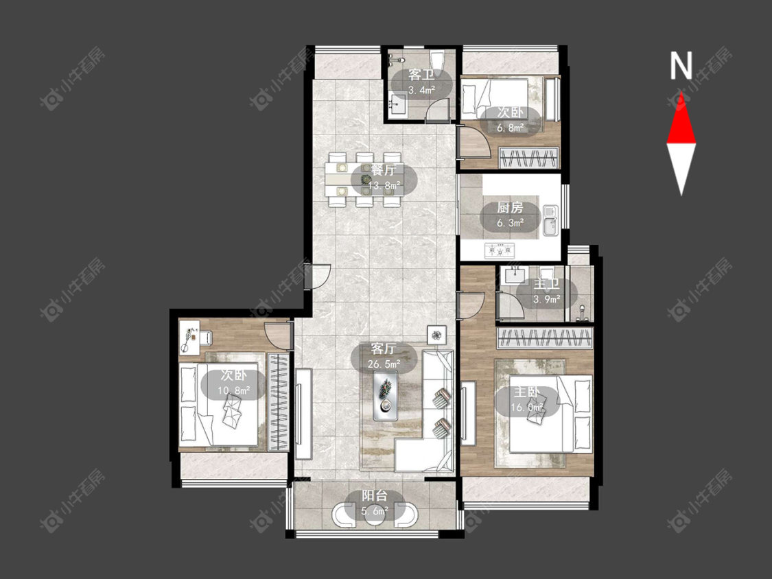 碧桂园浅水湾房源户型图 常州碧桂园浅水湾在售二手房源户型图_小牛看房
