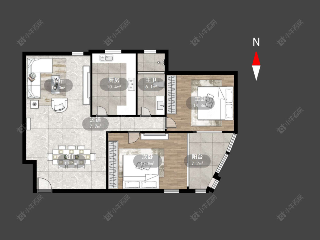 蓝色港湾花园房源户型图 常州蓝色港湾花园在售二手房源户型图_小牛看房