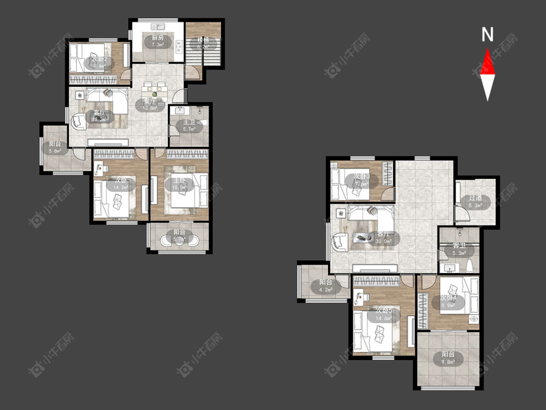 常州金谷花园在售二手房源户型图_小牛看房
