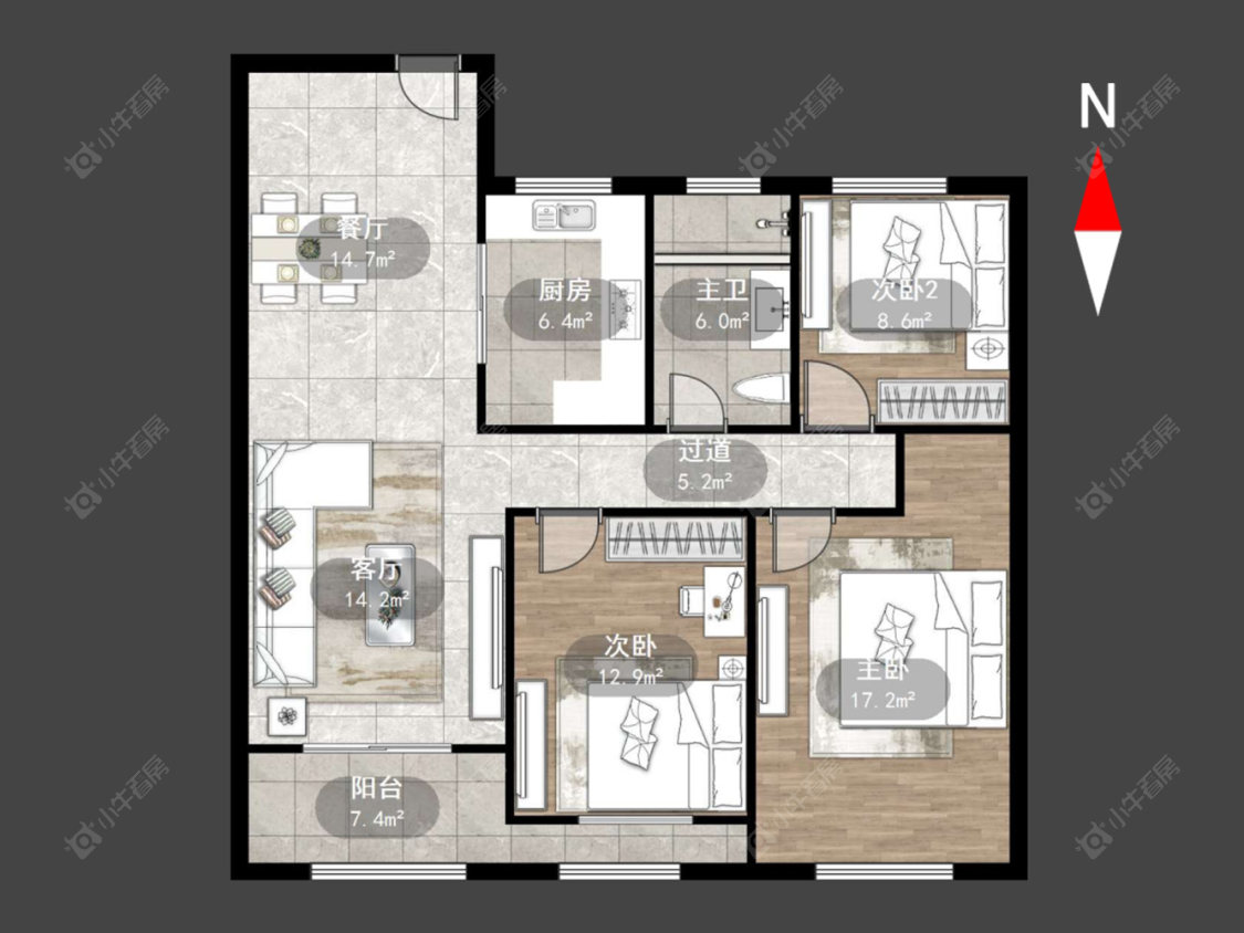 常州金新御园在售二手房源户型图_小牛看房