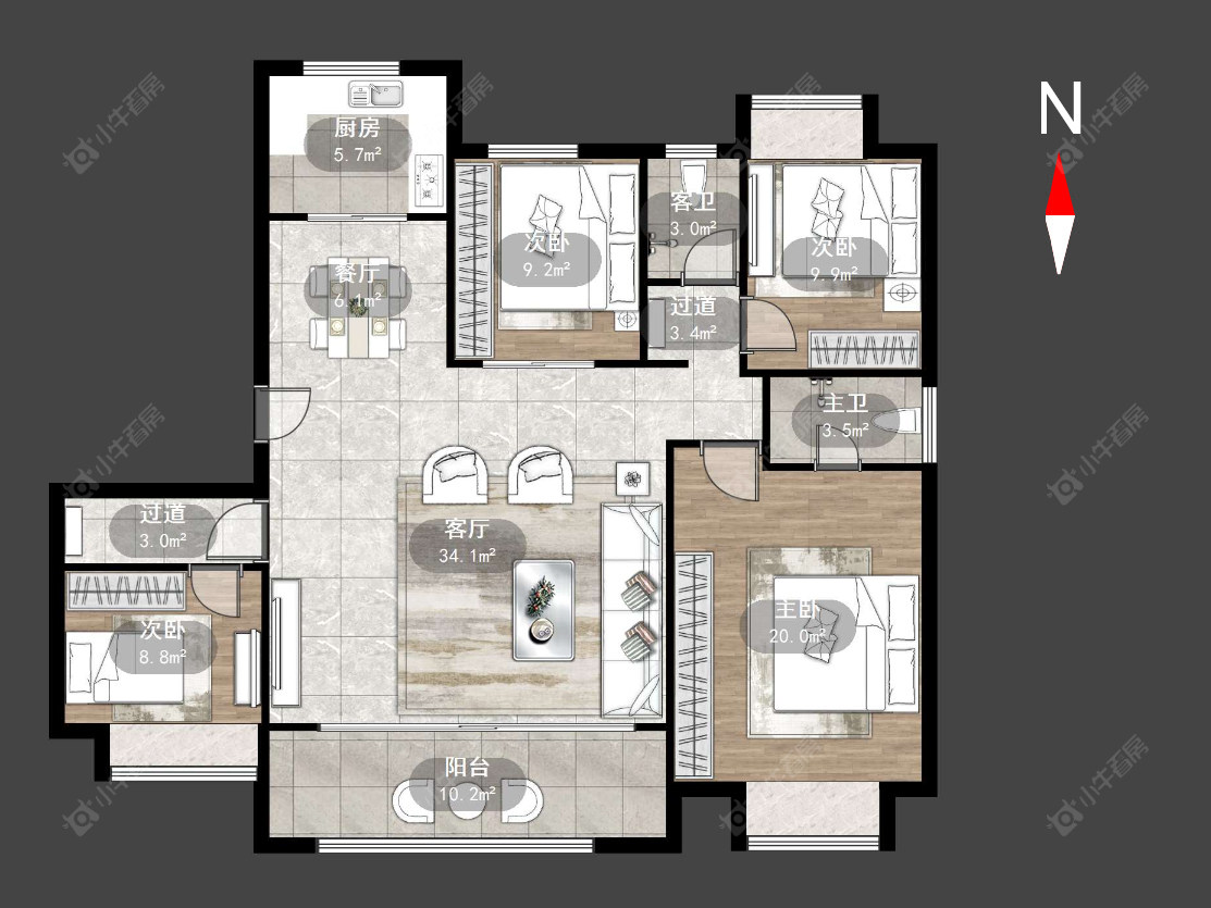锦凤合鸣房源户型图 常州锦凤合鸣在售二手房源户型图_小牛看房