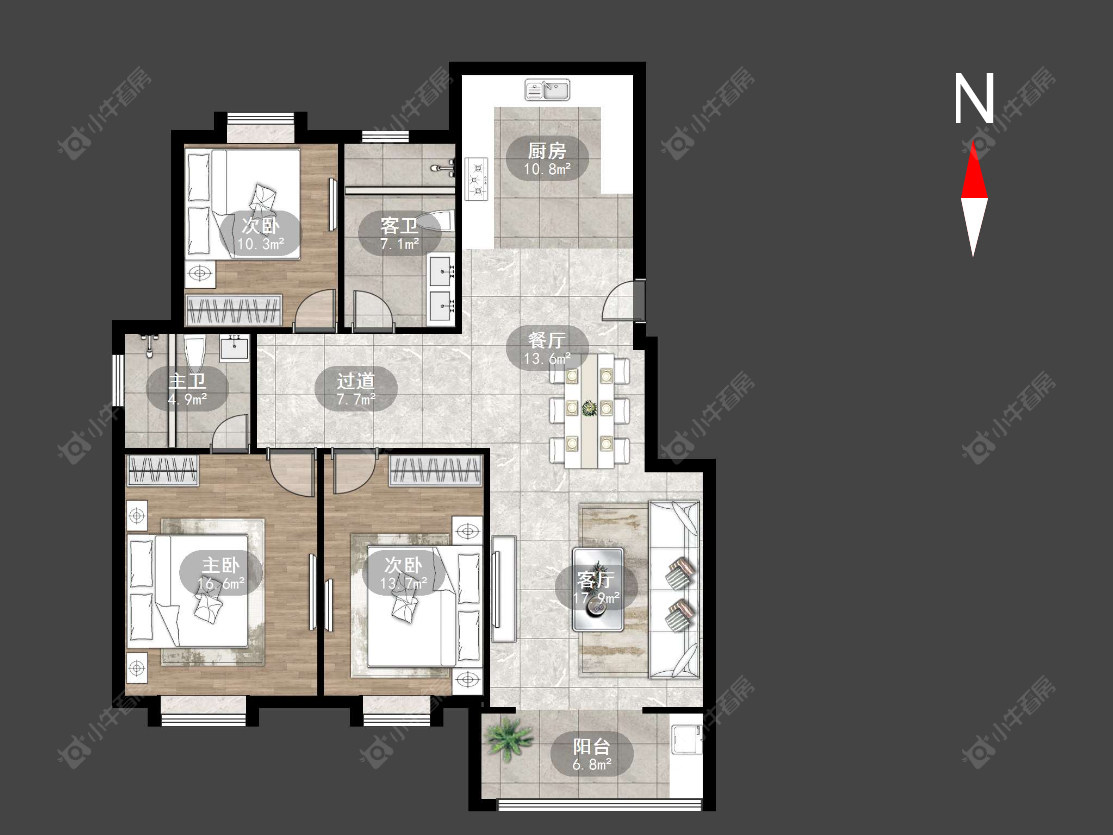 采菱公寓房源户型图 常州采菱公寓在售二手房源户型图_小牛看房