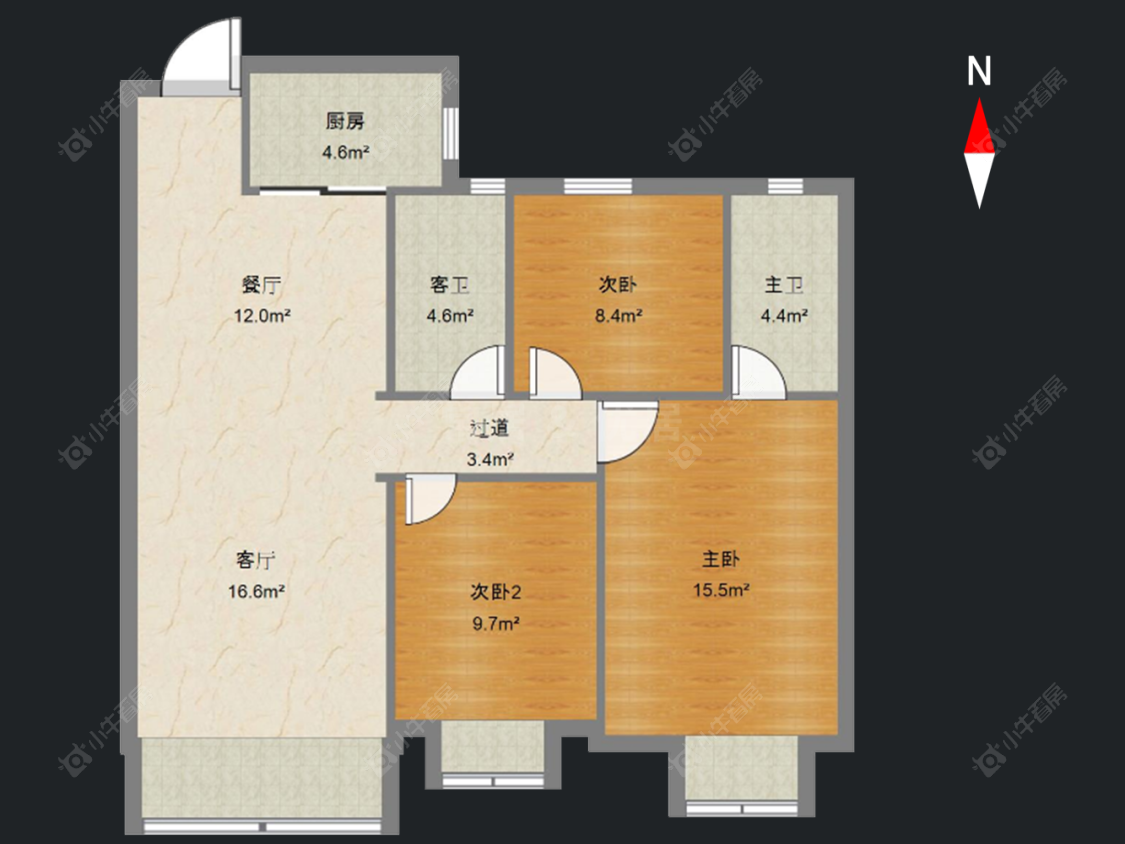 常州龙湖龙誉城四期3室2厅在售二手房房源图片