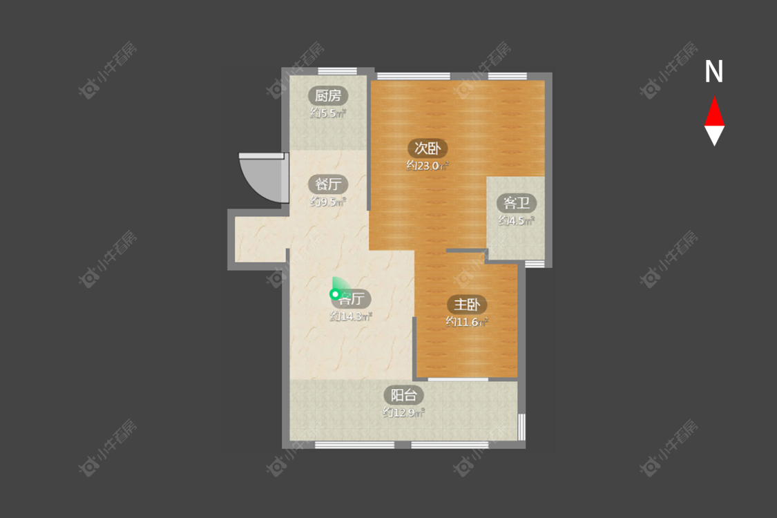 新城郡未来房源户型图 常州新城郡未来在售二手房源户型图_小牛看房