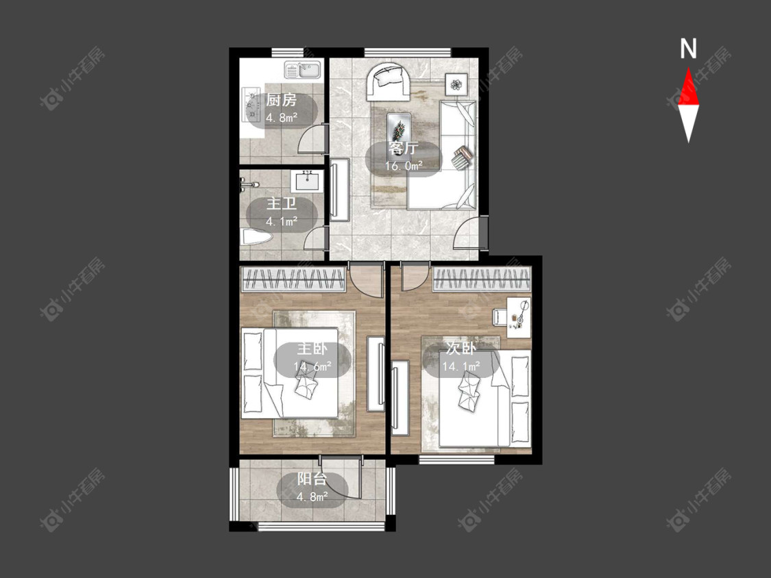 常州荆川东园在售二手房源户型图_小牛看房