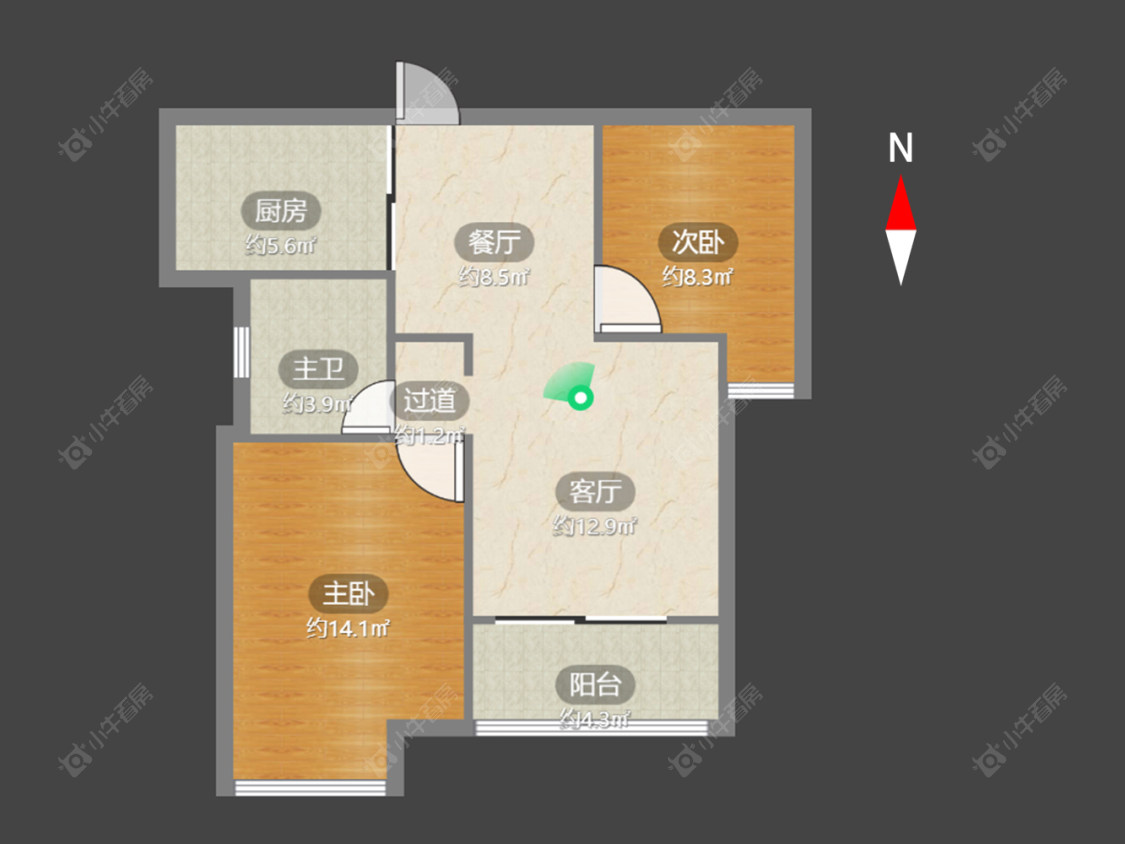 常州新城公馆风尚在售二手房源户型图_小牛看房