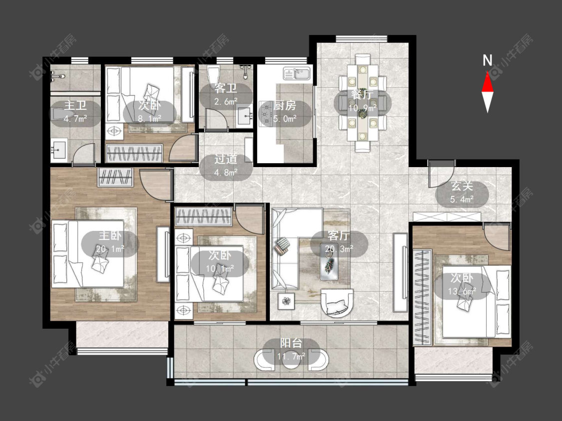 雅居乐湖光映月房源户型图 常州雅居乐湖光映月在售二手房源户型图_小牛看房