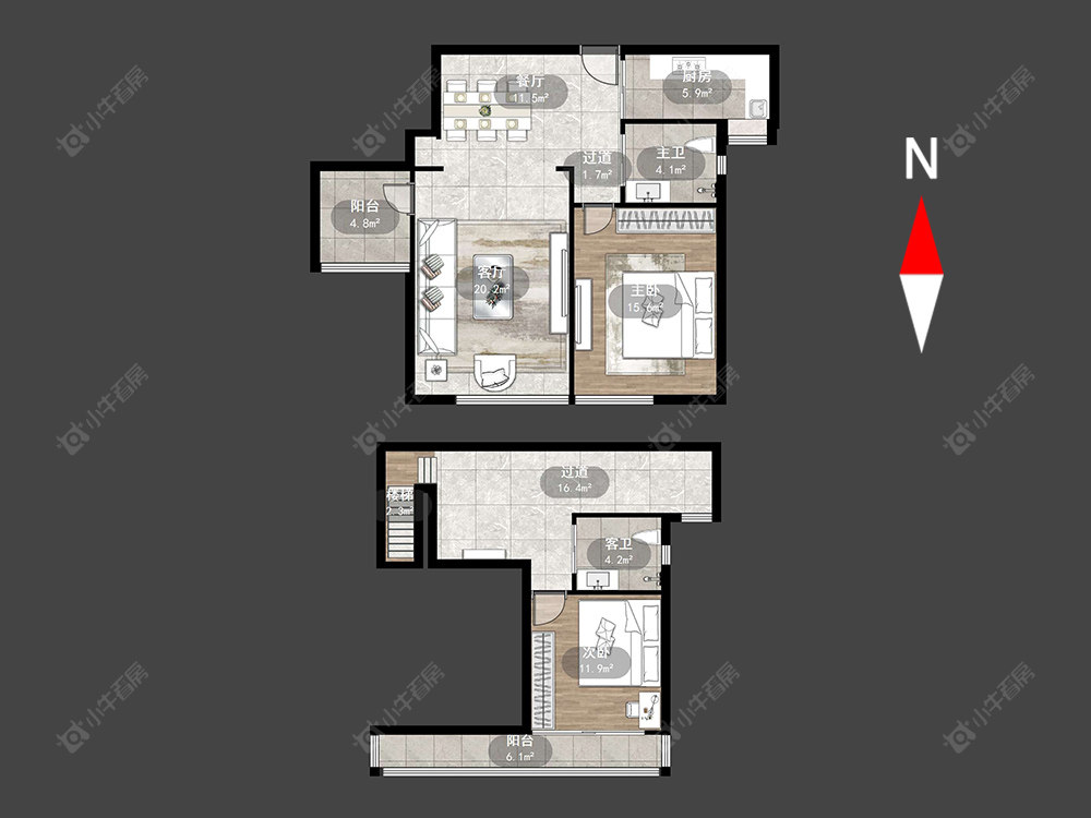 世家别院房源户型图 常州世家别院在售二手房源户型图_小牛看房