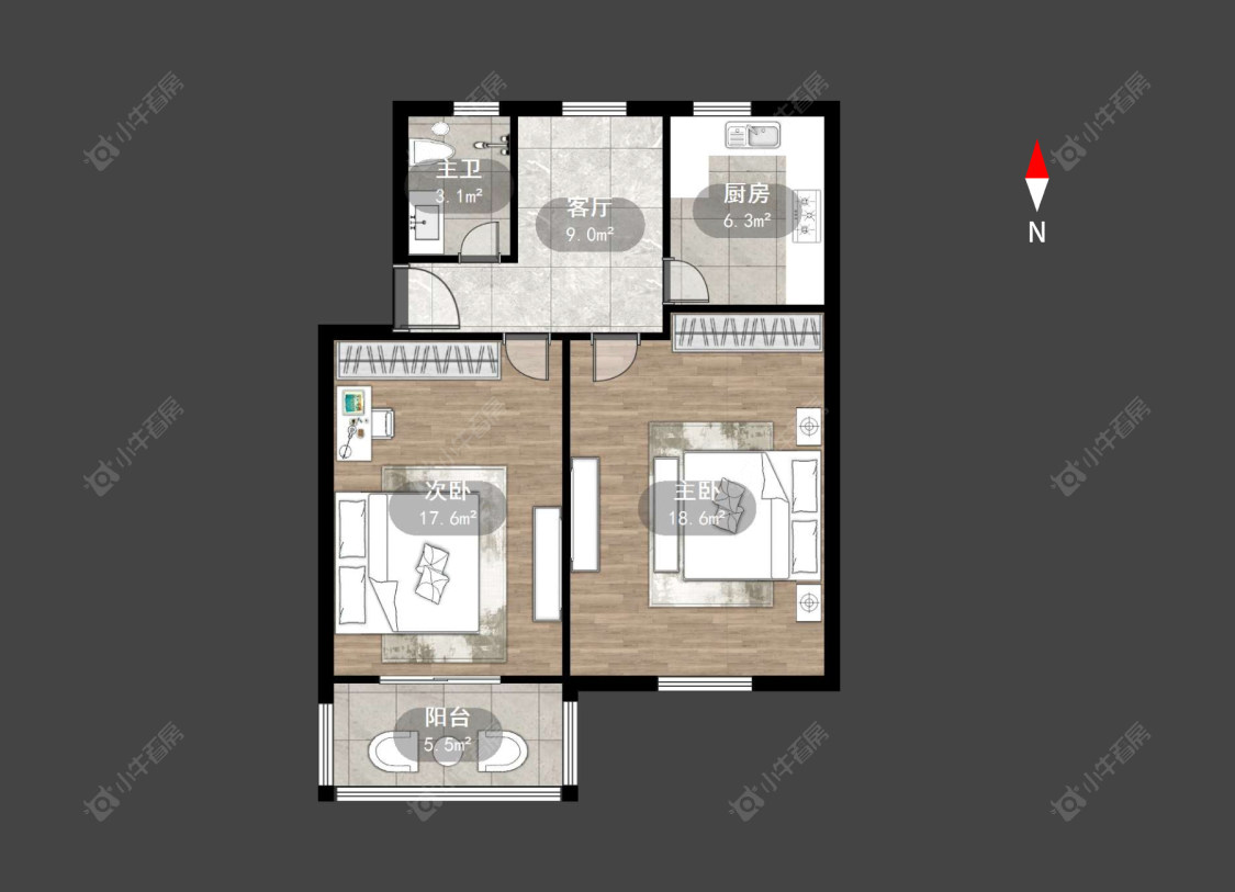 常州桃园新村在售二手房源户型图_小牛看房