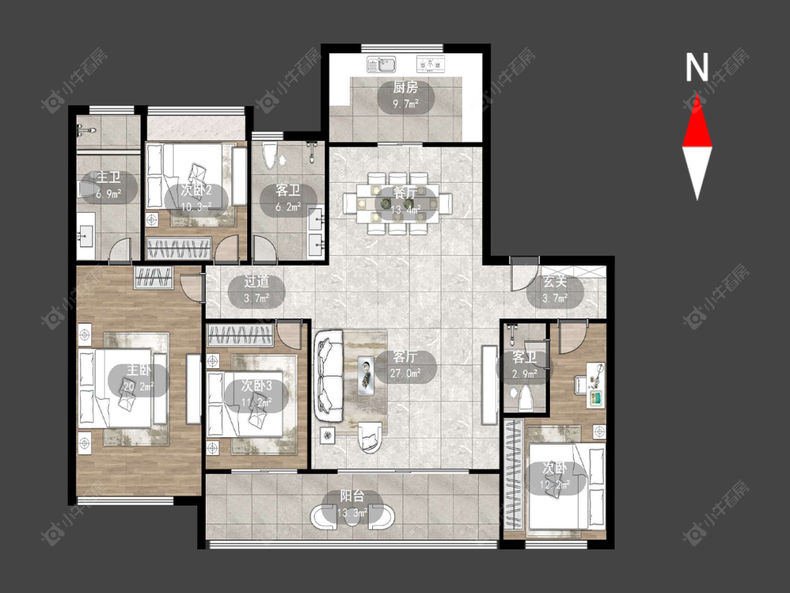 常州保利天汇在售二手房源户型图_小牛看房
