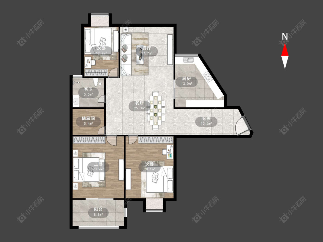 华城嘉园房源户型图 常州华城嘉园在售二手房源户型图_小牛看房