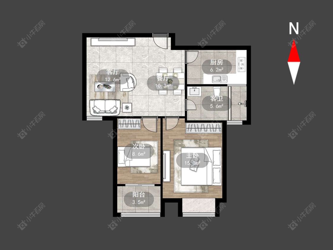常州景秀世家在售二手房源户型图_小牛看房