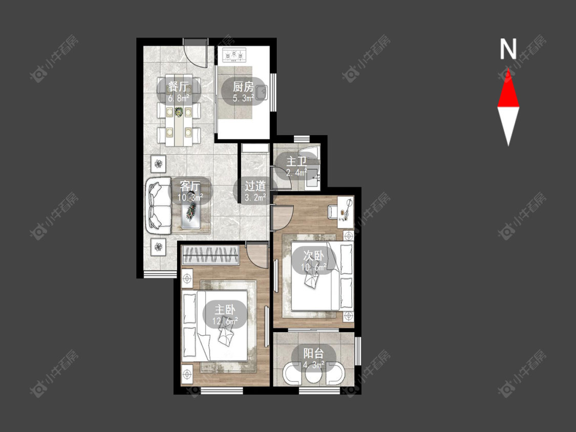 常州锦绣天地在售二手房源户型图_小牛看房