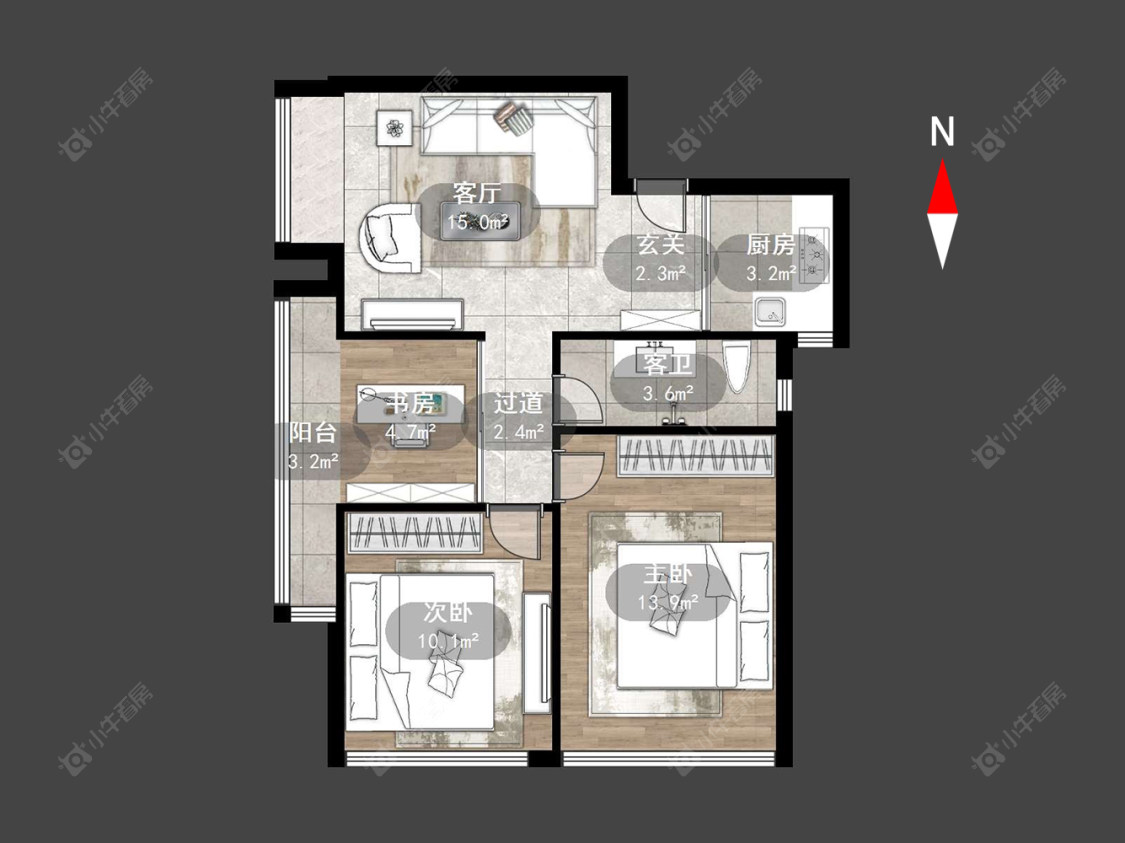 常州盛世名门在售二手房源户型图_小牛看房