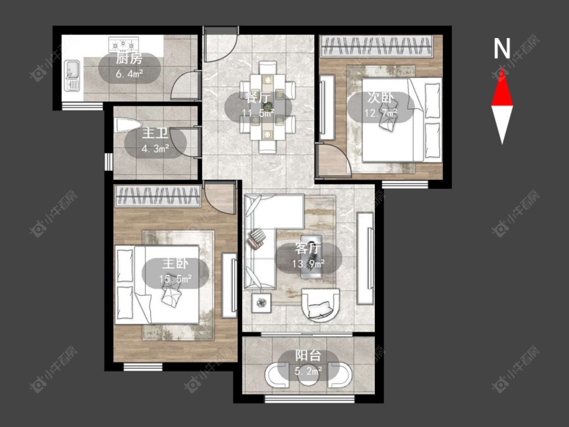 常州顺园八村二期在售二手房源户型图_小牛看房