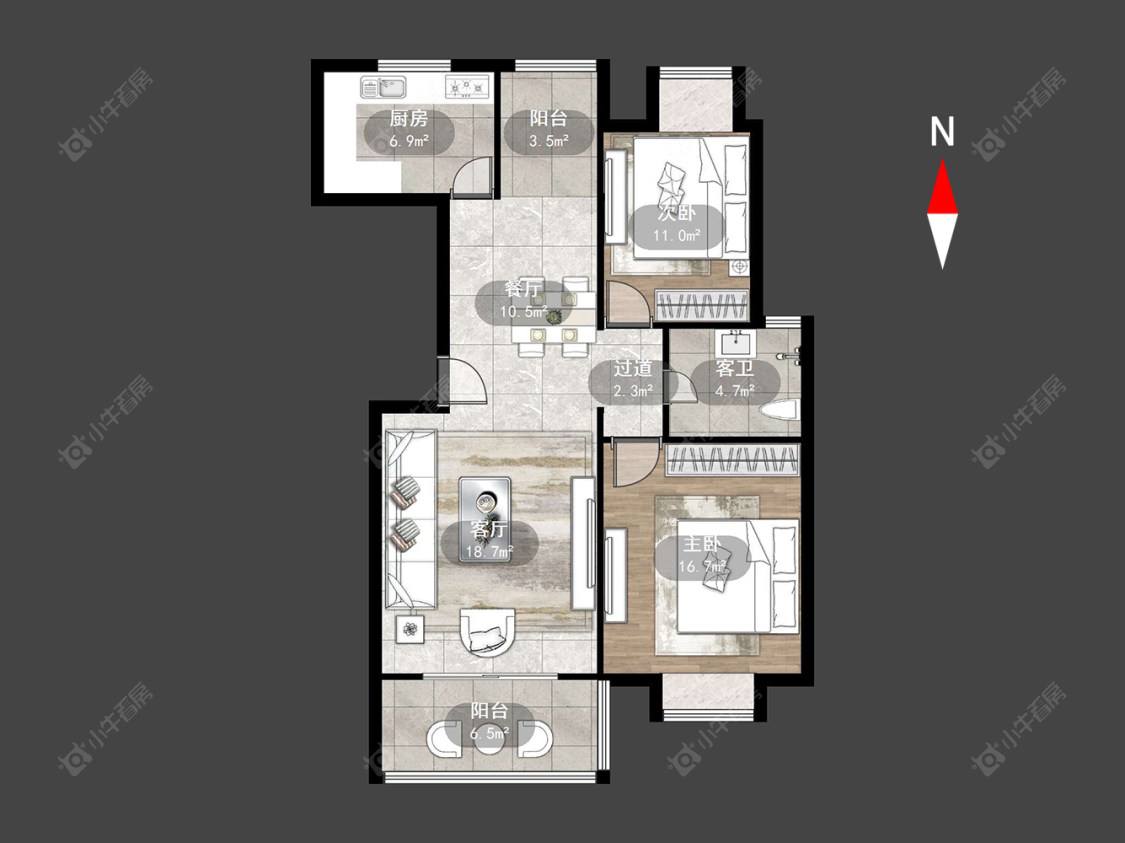 凯旋城西区房源户型图 常州凯旋城西区在售二手房源户型图_小牛看房
