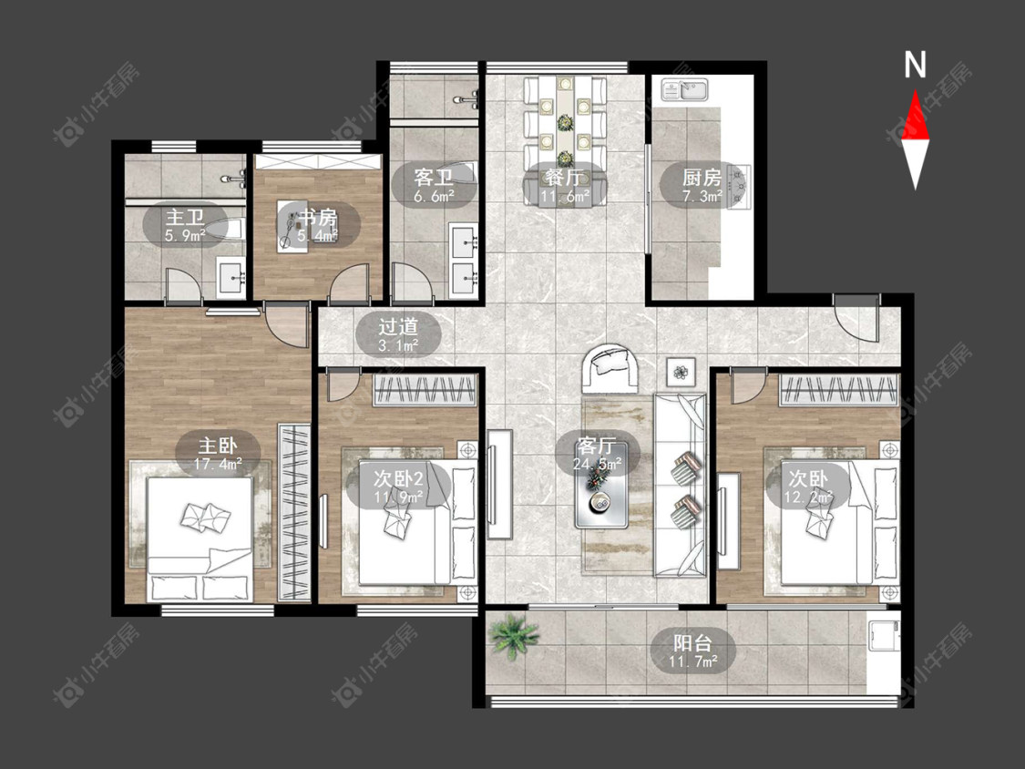 常州弘阳燕澜湾在售二手房源户型图_小牛看房