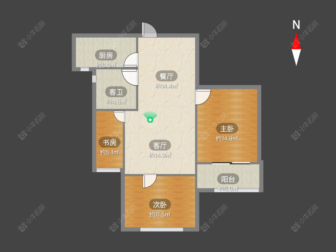 常州永宁雅苑在售二手房源户型图_小牛看房