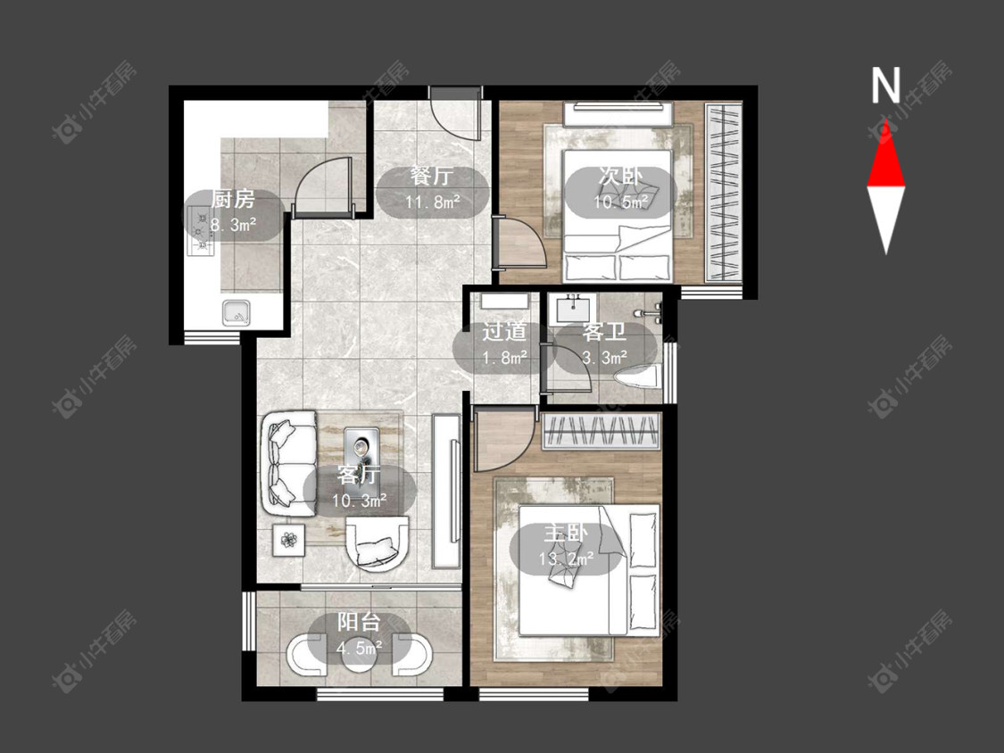 常州雨润城在售二手房源户型图_小牛看房