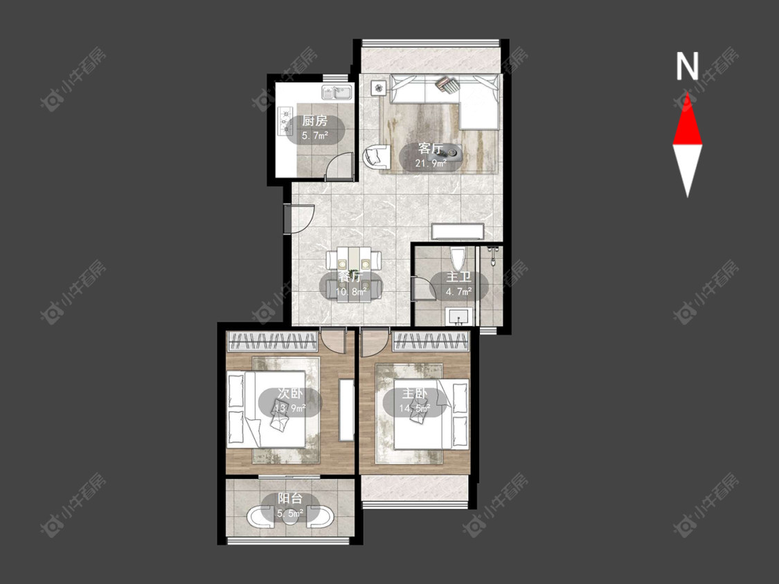 春江中央花苑北区房源户型图 常州春江中央花苑北区在售二手房源户型图_小牛看房