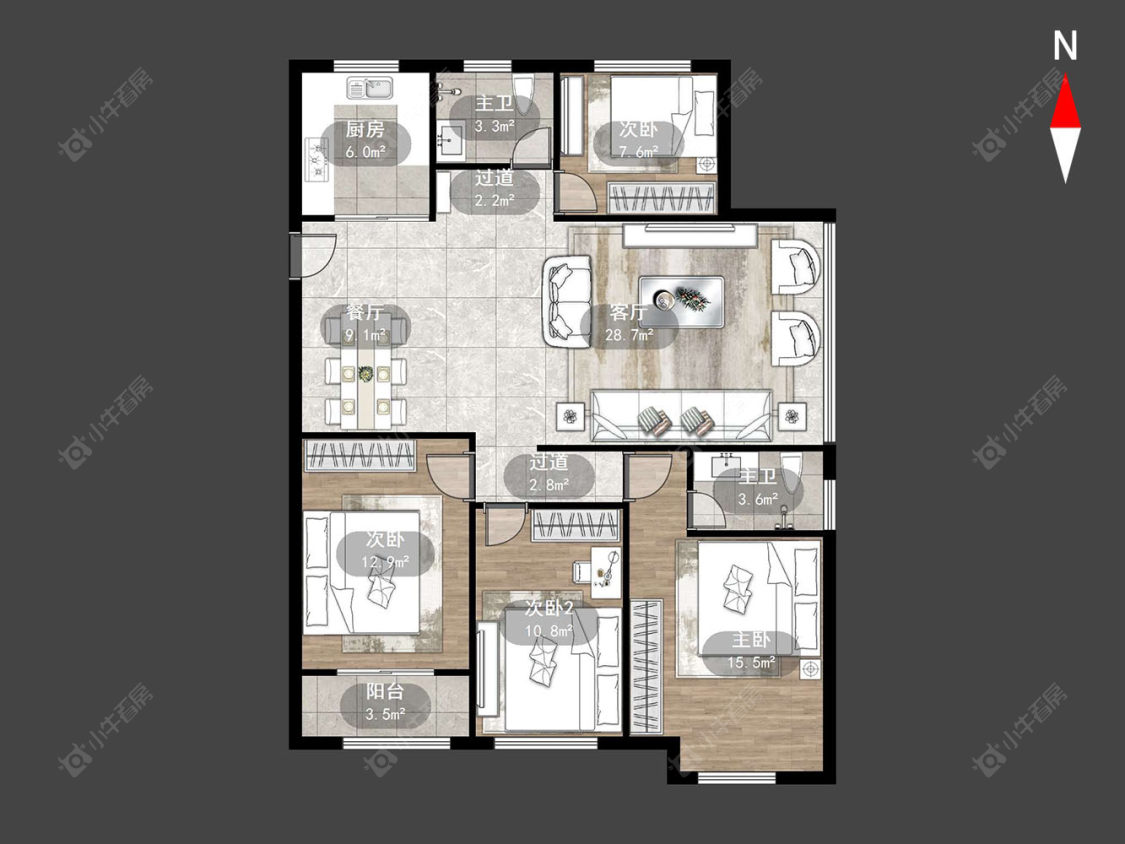 常州保利公园九里在售二手房源户型图_小牛看房