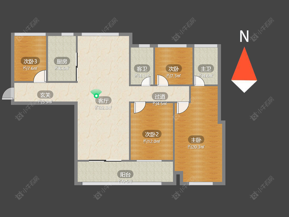 常州星河国际七区在售二手房源户型图_小牛看房