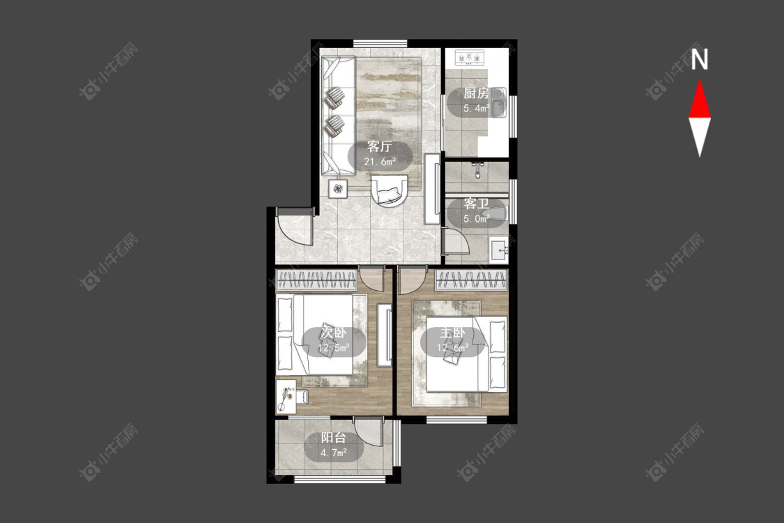 花东五村房源户型图 常州花东五村在售二手房源户型图_小牛看房