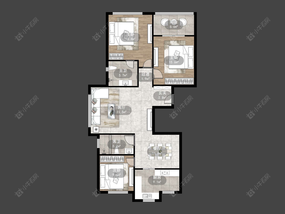 丹阳金鼎城市花园在售二手房源户型图_小牛看房