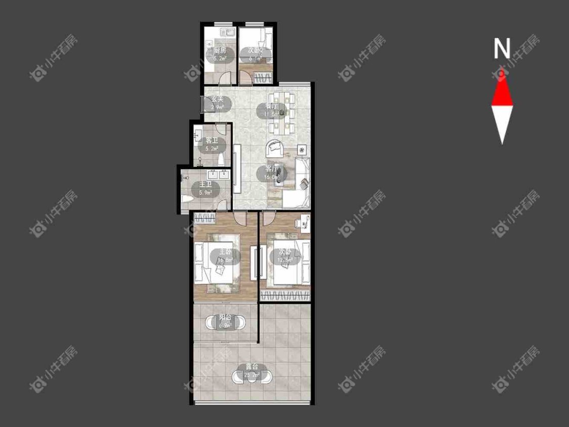 常州新荷花园在租房源室内图_小牛看房
