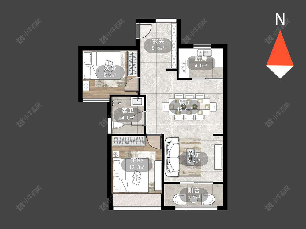 弘建壹品房源户型图 常州弘建壹品在售二手房源户型图_小牛看房