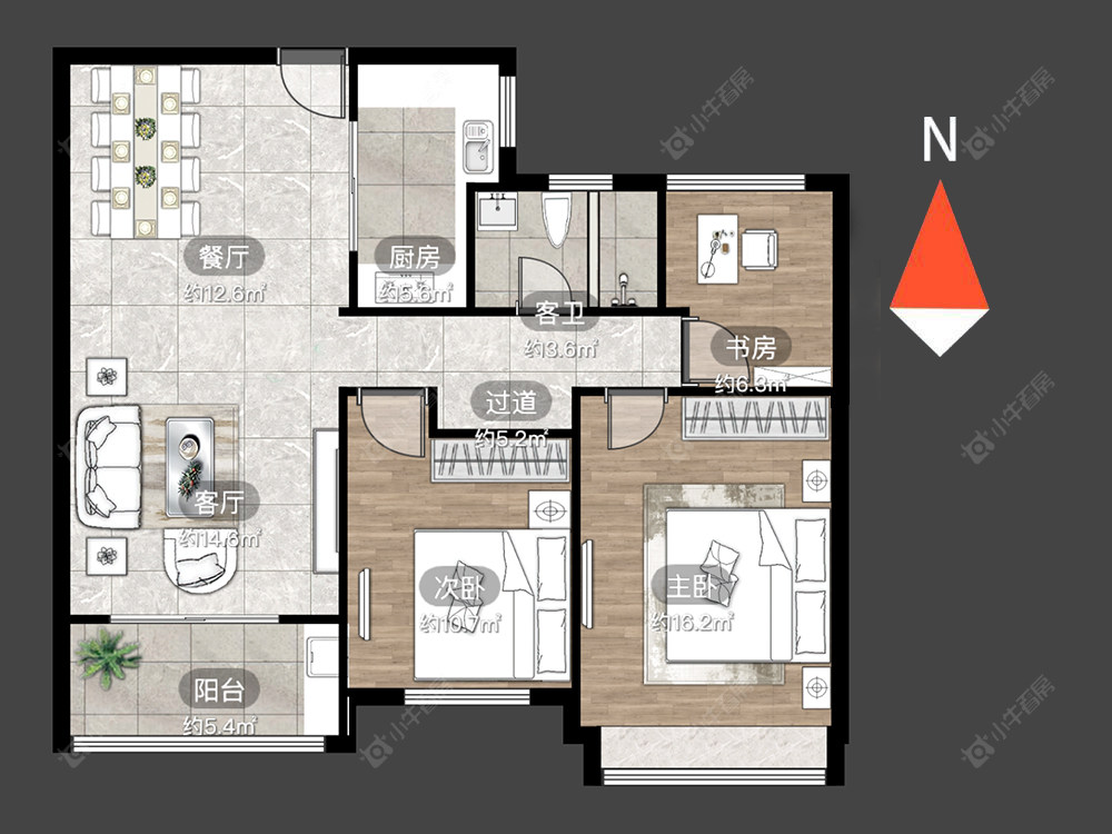 常州怡美花园在售二手房源户型图_小牛看房