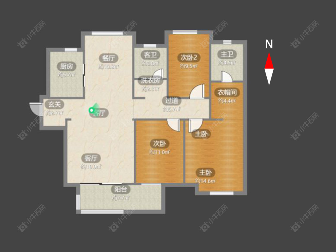 清水湾花园二期房源户型图 常州清水湾花园二期在售二手房源户型图_小牛看房