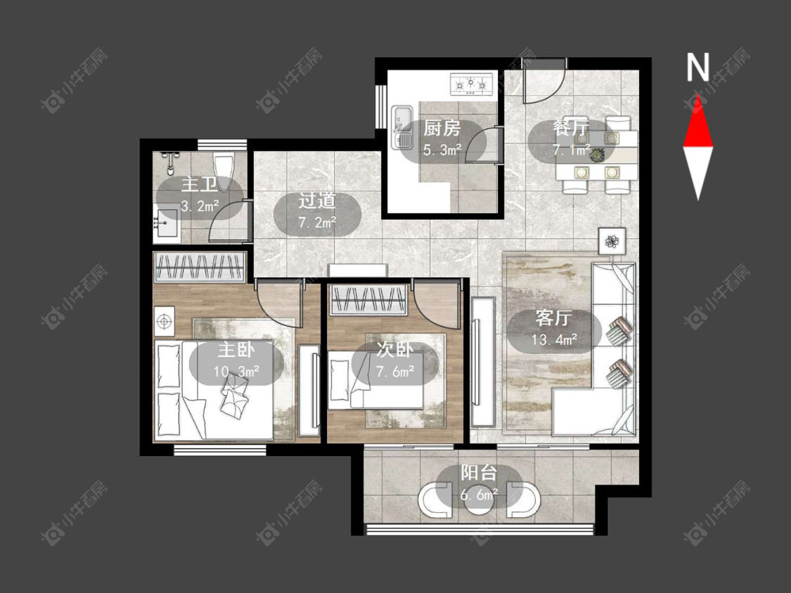 常州观湖名轩在售二手房源户型图_小牛看房