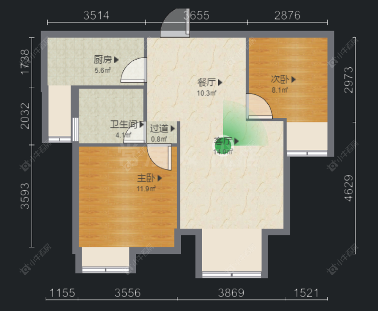 常州豪景家园在售二手房源户型图_小牛看房