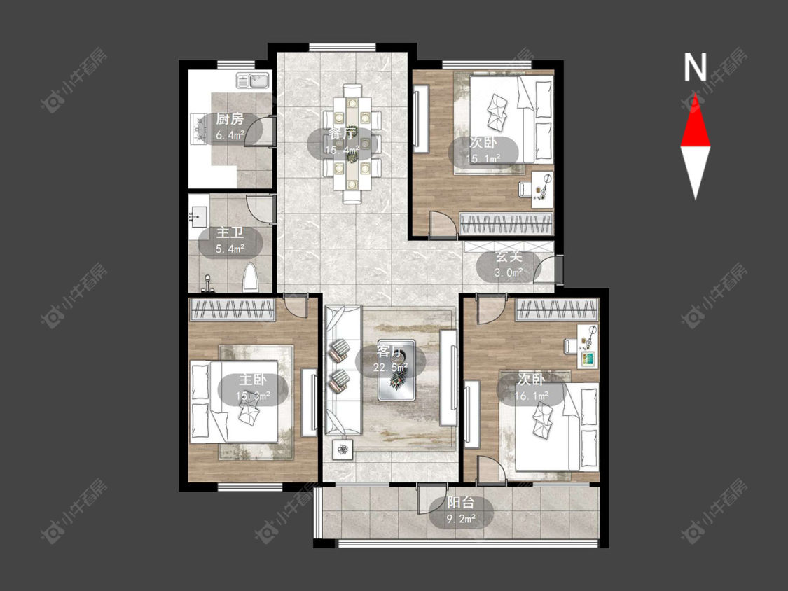 常州剑湖西区在售二手房源户型图_小牛看房
