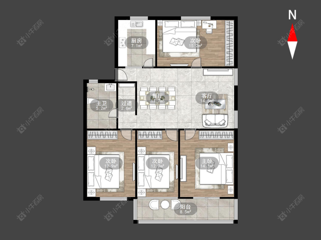项家花苑房源户型图 常州项家花苑在售二手房源户型图_小牛看房