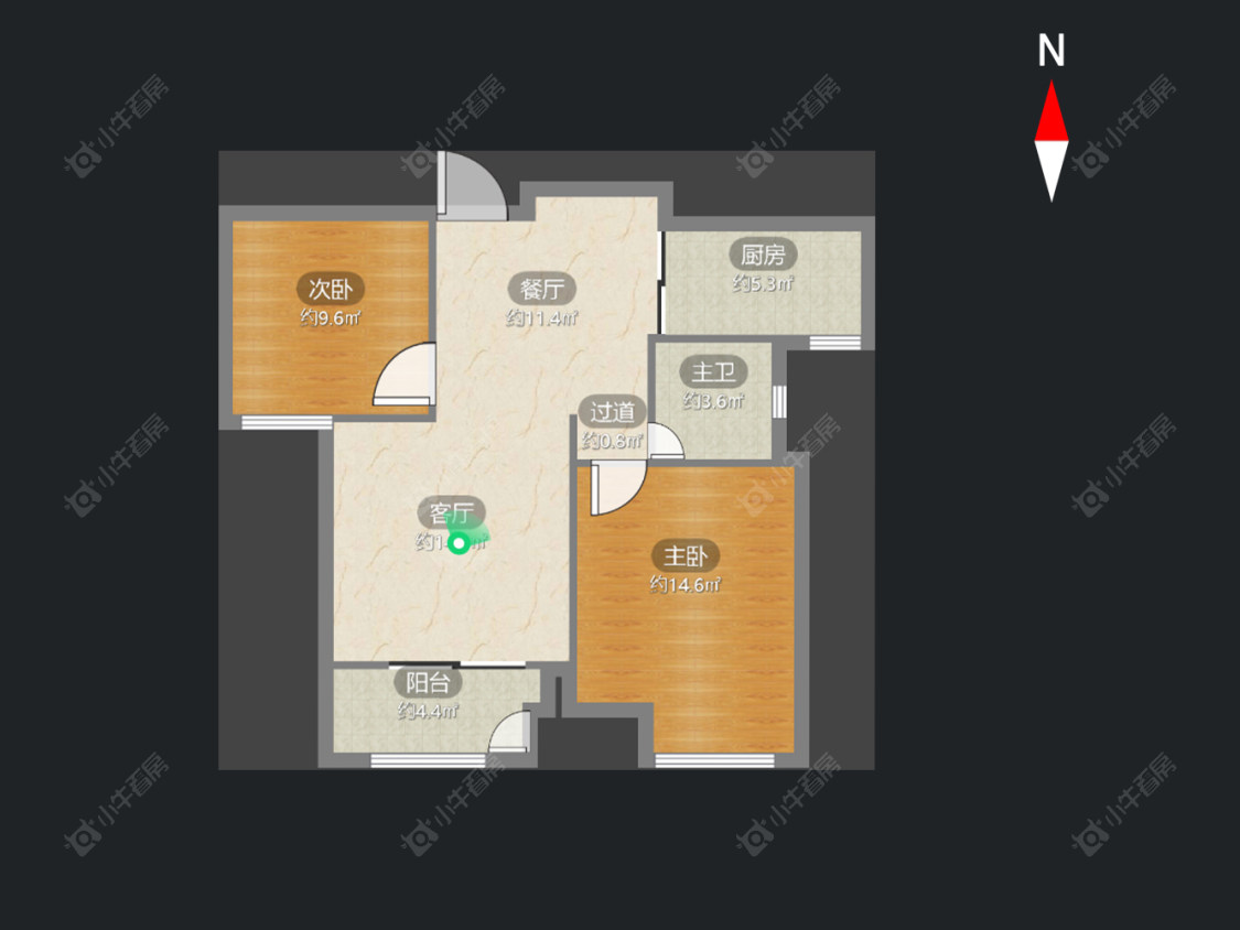 公园壹号四期房源户型图 常州公园壹号四期在售二手房源户型图_小牛看房