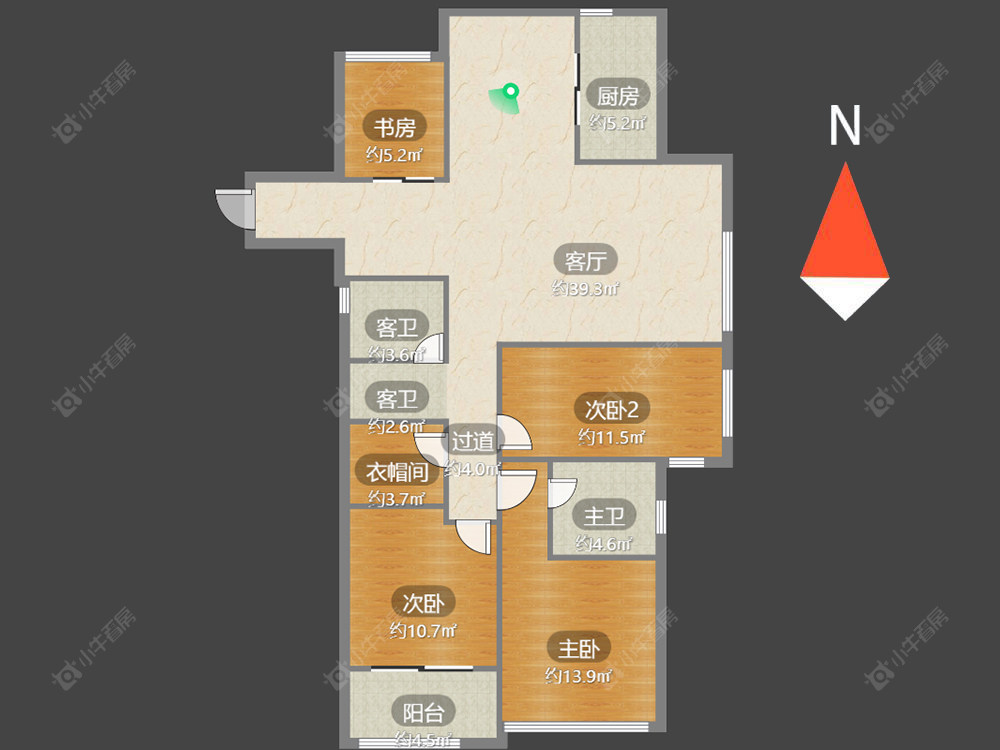 玉兰广场二期房源户型图 常州玉兰广场二期在售二手房源户型图_小牛看房