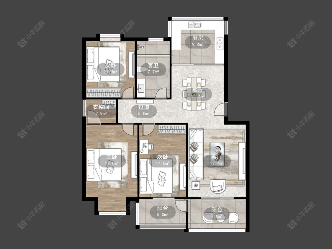 丹阳新世纪花园（丹阳）在售二手房源户型图_小牛看房