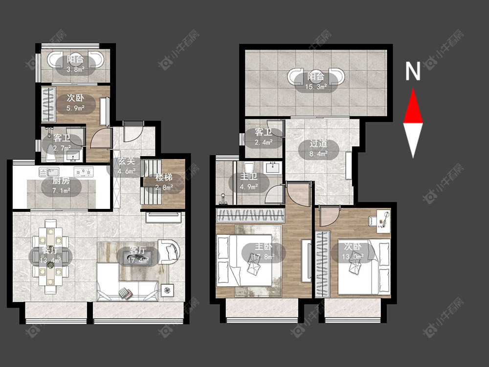 常州栖湖春秋在售二手房源户型图_小牛看房