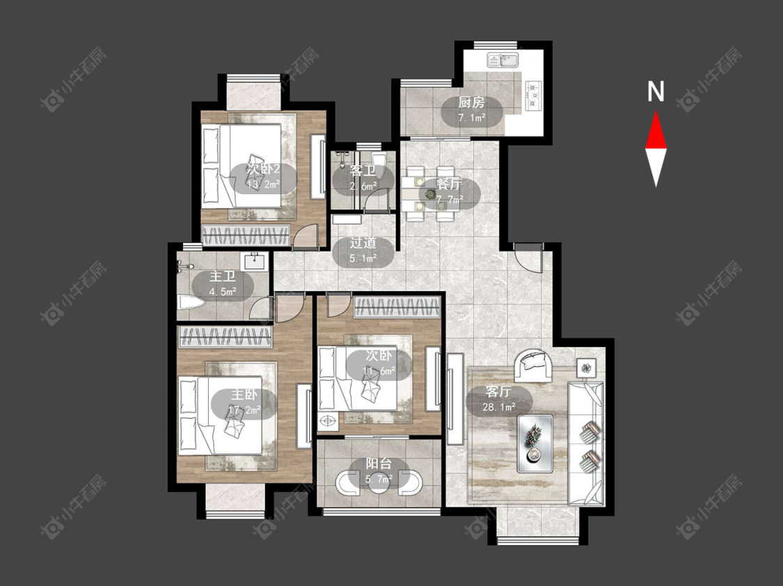 凯旋城东区房源户型图 常州凯旋城东区在售二手房源户型图_小牛看房