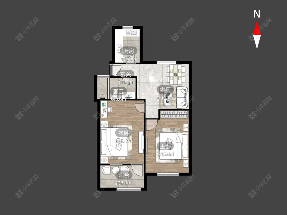 常州翠竹新村南区在售二手房房源户型图_小牛看房