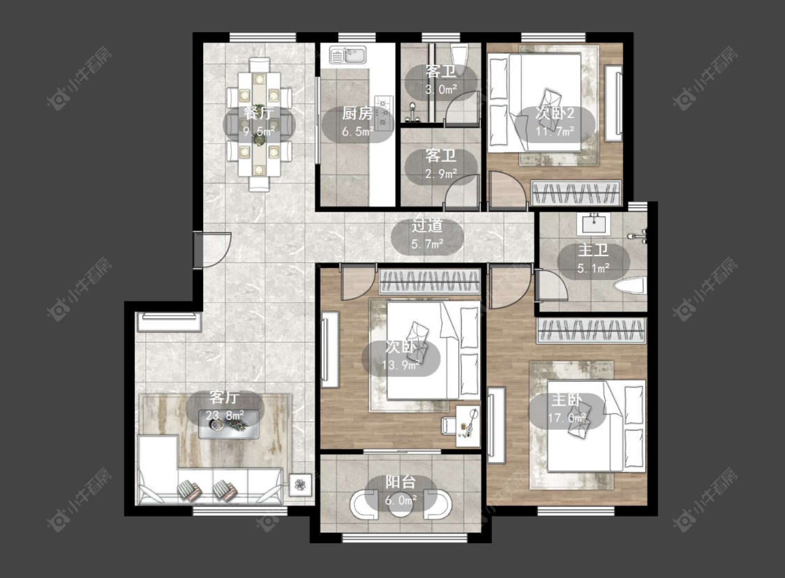 常州顺园九村在售二手房源户型图_小牛看房