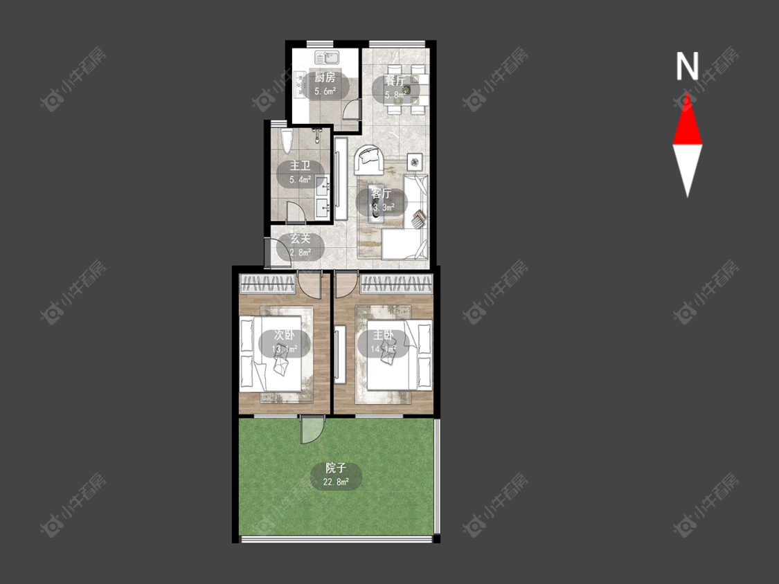 常州汇丰一村在售二手房源户型图_小牛看房
