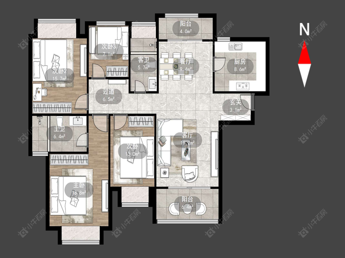 雅居乐星河湾房源户型图 常州雅居乐星河湾在售二手房源户型图_小牛看房