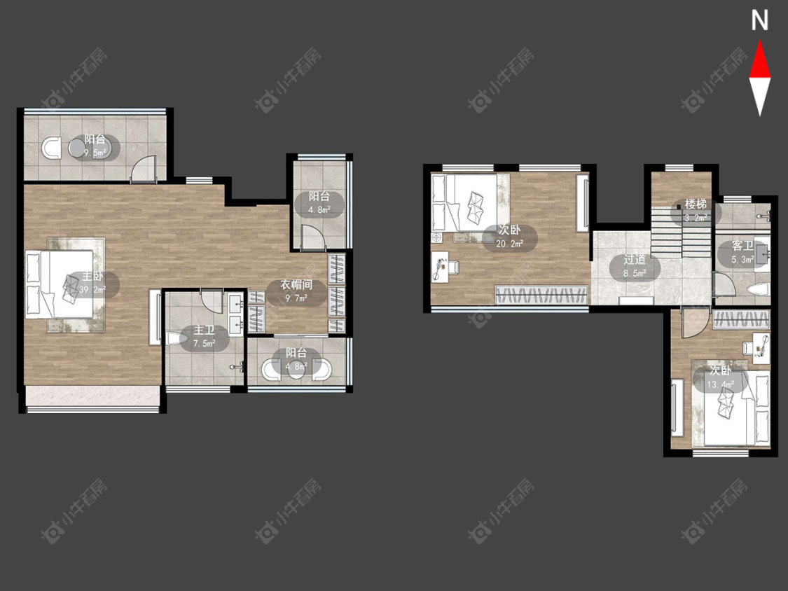 常州太湖院子在售二手房源户型图_小牛看房