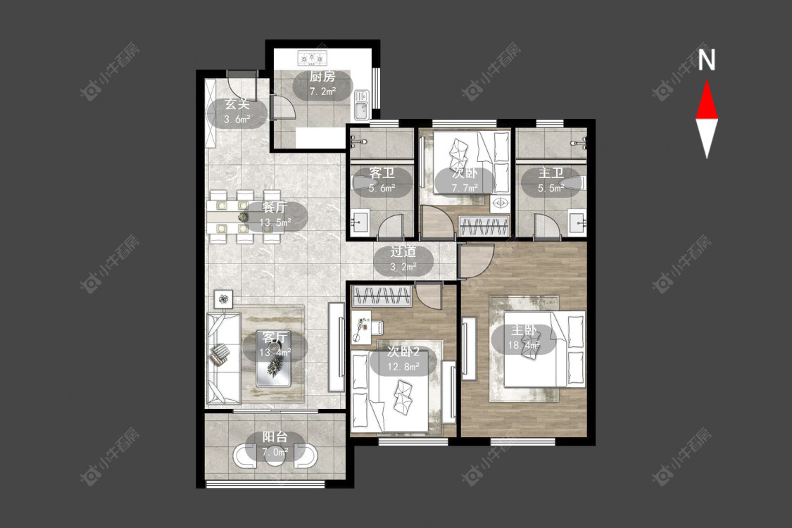 玉兰广场五期房源户型图 常州玉兰广场五期在售二手房源户型图_小牛看房