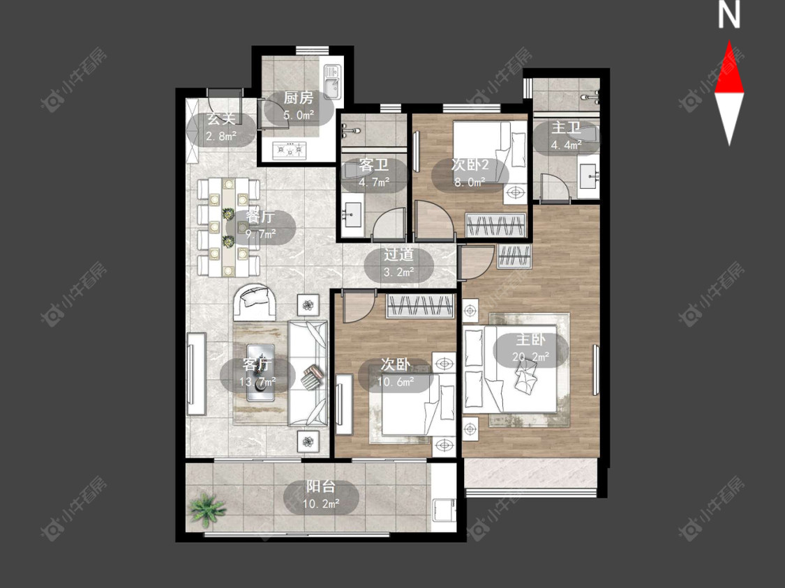 常州旭辉都会上著在售二手房源户型图_小牛看房