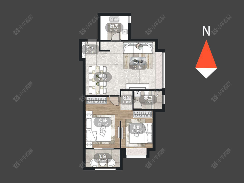 常州路劲雅居乐城市万象在售二手房源户型图_小牛看房